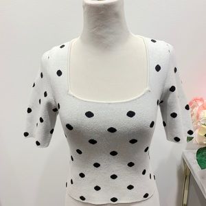 Urban Outfitters Polka Dot Crop Top